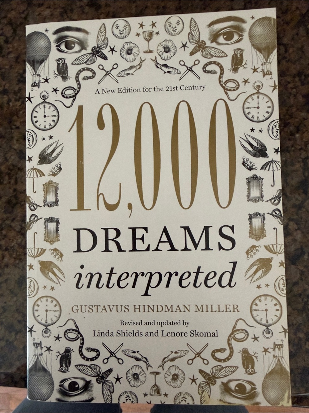 10,000 Dreams Interpreted Paperback — Gold & White Illustrated Cover